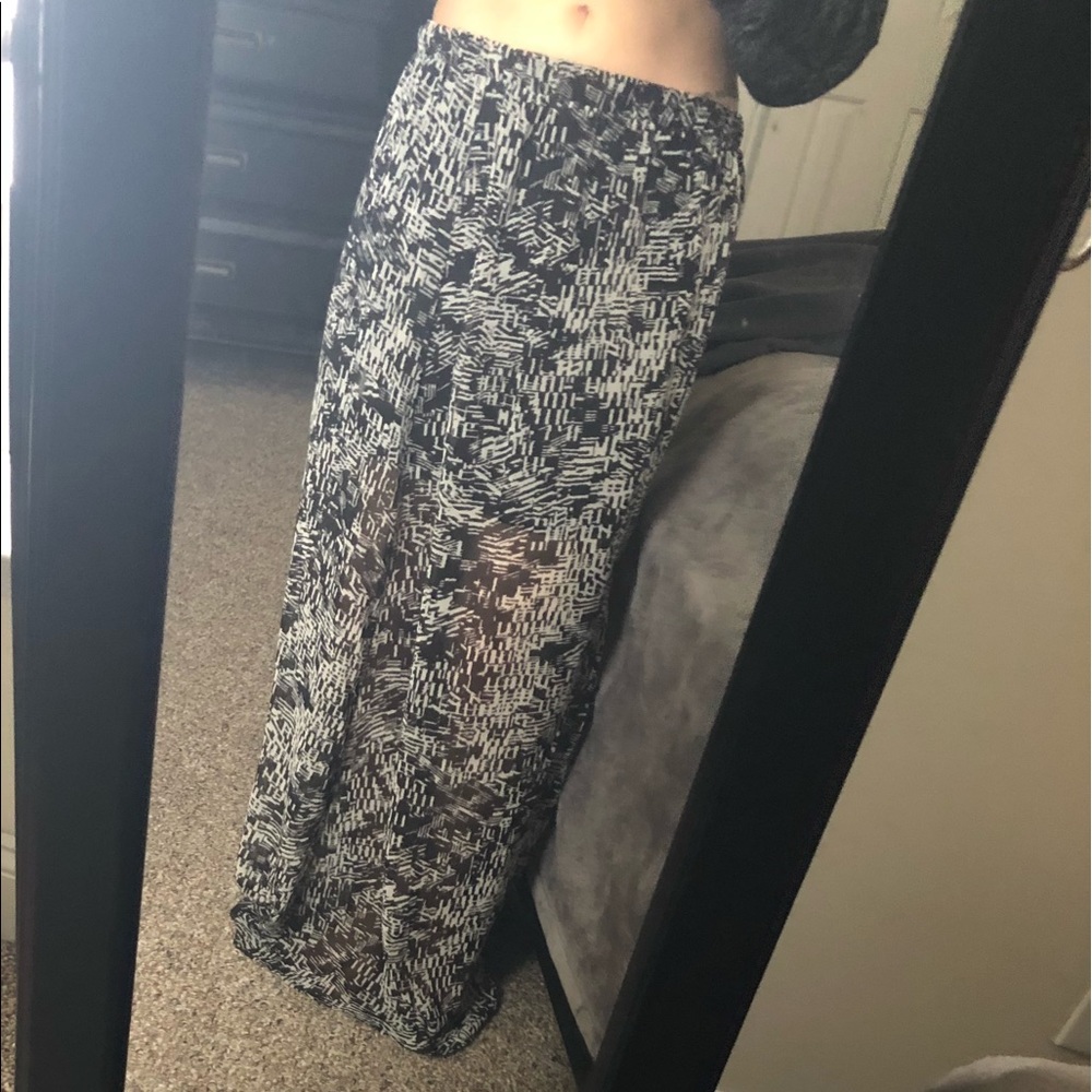 Sheer maxi skirt